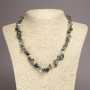 Multicolor Jasper Natural Stone Chip Necklace, diameter 6-8mm+-, length 45cm+- with Extension Chain
