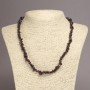 Natural Garnet Chip Necklace, diameter 6mm+-, length 45cm+- with extension chain