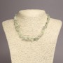 Natural Prehnite Chip Necklace, diameter 6-8mm+-, length 45cm+- with extension chain