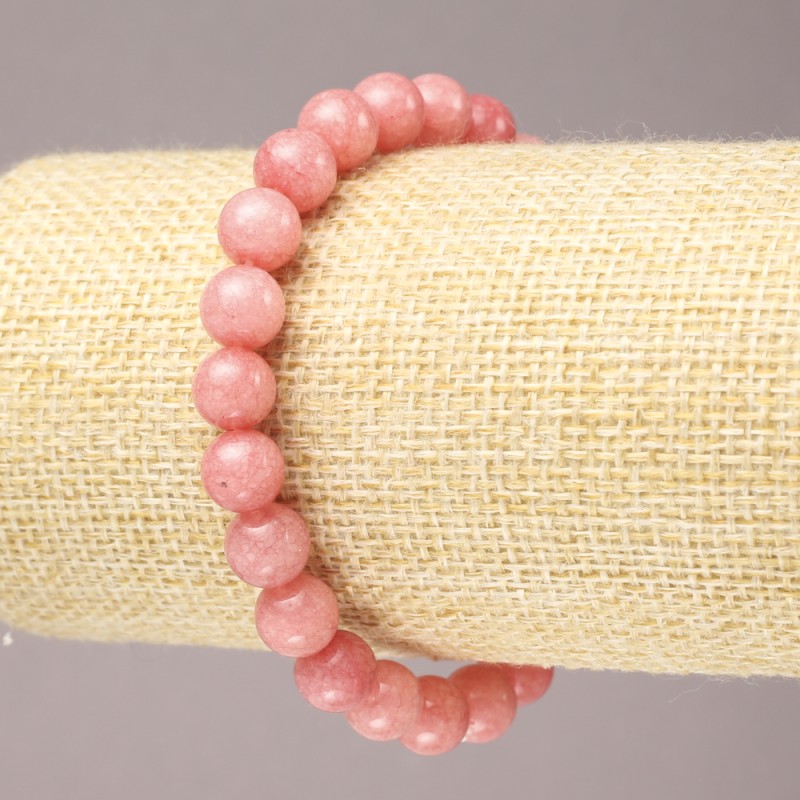 Natural Tourmaline Smooth Bead Elastic Bracelet, diameter 8mm+