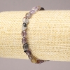 Stretch Bracelet with Natural Ametrine Stone, Tumbled, 7x5mm Diameter