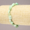Stretch Bracelet with Natural Chrysoprase Stone, Tumbled, 8x10mm+ Diameter