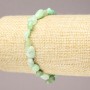 Stretch Bracelet with Natural Chrysoprase Stone, Tumbled, 8x10mm+ Diameter