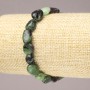Stretch Bracelet with Natural Zoisite Stone, Tumbled, 10x8mm+ Diameter