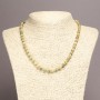 Necklace with Natural Yellow Jasper Stone, Smooth Ball, Diameter 6mm, Length 45cm+
