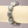 Stretch Bracelet with Tumbled Labradorite, 16x13mm+