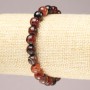 Brown Agate Faceted Bead Stretch Bracelet, 8mm+