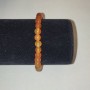 Carnelian Smooth Bead Stretch Bracelet, 6mm+/-
