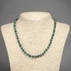 Malachite Smooth Bead Necklace, 6mm+/-, 45cm+