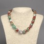 Brazilian Agate Smooth Barrel Bead Necklace, 17x13mm+/-, 45cm+