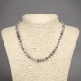 Hawk's Eye Smooth Bead Necklace, 6.5mm+/-, 45cm+