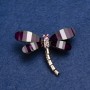 Dragonfly Brooch Gold-Tone Metal 4x3.5cm+