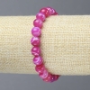 Stretch Bracelet Raspberry Agate Smooth Round Beads, Diameter 8mm+