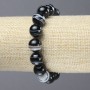 Stretch Bracelet Natural Agate Smooth Round Beads, Diameter 12mm+