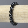 Stretch Bracelet Natural Agate Smooth Round Beads, Diameter 10mm+