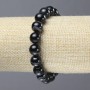 Stretch Bracelet Natural Agate Smooth Round Beads, Diameter 10mm+