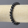 Stretch Bracelet Natural Agate Smooth Round Beads, Diameter 8mm+