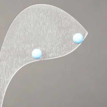 Earrings Studs Xuping 18K Gold Plated with blue bead 4mm +