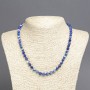 Blue Agate Beads, 8mm diameter, 45cm length
