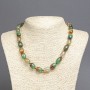 Brazilian Agate Beads on a Smooth Baril Thread, 14x10mm, 45cm length