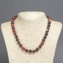 Brown Agate Beads smooth round 10mm diameter, length 45cm