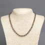 Natural Stone Beads Smoky Quartz Smooth Sphere 6mm Ø, length 45cm±