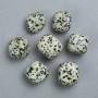 Dalmatian Jasper Natural Stone, diameter 22x20mm± (packaging 100g)