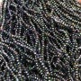 Czech Crystal Beads on Monofilament with Gas Flame Finishing, Faceted Rondelle, Ø 3x2.5mm +-, length 36cm +
