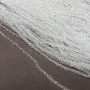 Beads Czech Crystal on monofilament, white transparent faceted rondelle, diameter 3×2.5 mm + -, length 36 cm +