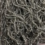 Gray Czech Crystal Beads on Fishing Line, gray transparent, faceted rondelle, diameter 3x2.5 mm + -, length 36 cm +