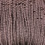 Beads Czech Crystal drilled faceted matte rondelle, 3x2.5 mm, on bead thread, length 36-38 cm
