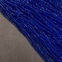 Blue Czech Crystal Beads on a Wire Transparent Blue Faceted Rondelle, 3x2.5 mm + -, length 36-38 cm +