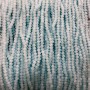 Beads Czech Crystal pale blue matte faceted rondelle, diameter 3x2.5 mm + -, length 36-38 cm +