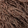Beads Czech Crystal on thread, milled matte with faceting, briolette diamond cut, diameter 3×2.5 mm +-, thread length 36-38 cm +