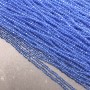 Beads Czech Crystal on thread light blue transparent faceted rondelle, diameter 3x2.5mm + -, length 36-38cm +