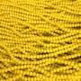 Yellow Matte Czech Crystal Beads on Threaded Wire, Briolette Rondelle 3.5x3mm, length 36-38cm