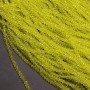 Beads Czech Crystal on thread yellow transparent faceted rondel, diameter 3.5x3 mm + -, thread length 36-38 cm +