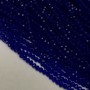 Czech Crystal Beads on a Thread Dark Blue Transparent Faceted Rondelle, 3.5x3mm +-, length 36-38cm +