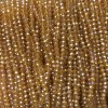 Czech Crystal Beads on Thread Orange-Peach Transparent with Gasoline Finish, faceted Rondelle, diameter 3.5x3mm + -, length 36-38cm