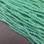 Mint Matte Beads Czech Crystal Rondelle on Thread, diameter 3.5×3 mm + -, length 36-38 cm +