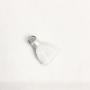 Handicraft Component: Silk Brush with Ring " Silk", length 2 cm, diameter 5 mm, price per 1 pc
