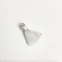 Handicraft Blank Silk Brush with Ring "silk", length 2 cm, diameter 5 mm price per 1 piece