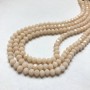 Beads (Seed beads) Czech Crystal on thread, peach matte faceted rondelle, diameter 6x4.5 mm +-, length 38-40 cm +