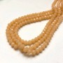 Beads Czech Crystal on Thread Powder Matte Faceted Rondelle, diameter 6x4.5mm + -, length 38-40cm +