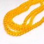Beads Czech Crystal on Thread sunny clear faceted rondelle, diameter 6x4.5mm + -, length 38-40cm +