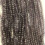 Czech Crystal Beads on Thread, dark purple faceted rondelle, 3x3.5mm + -, length 32cm +