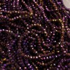 Lilac Czech Crystal Beads on Thread with Petrol Finish, Branded Rondelle, 3.5×3 mm, length 33 cm