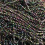 Beads Czech Crystal on a Thread with Faceted Rondelle, diameter 3.5×3 mm ±, length 36-38 cm ±