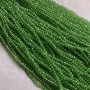 Czech Crystal Beads on Thread Light Green Transparent Faceted Rondelle, 3.5x3mm + -, length 36-38cm +