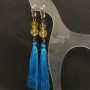 Earrings 'Kitići' with Natural Citrine, diameter 8–10 mm, length 120 mm